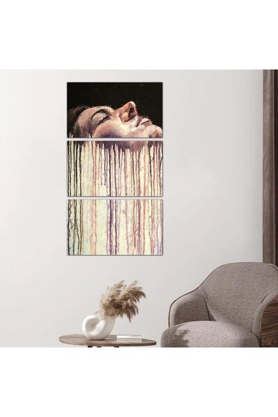 Generic لوحه جداريه رسمة إمرأه - ٢٤٥٥٨ - مقسمه ثلاثة قطع