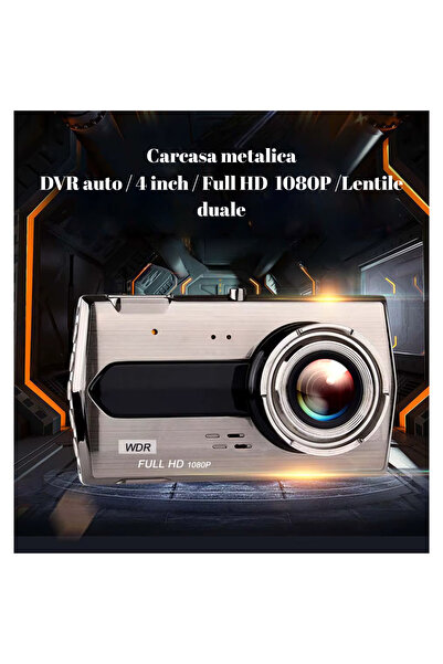 CCTV Premium Full HD Dual Dash Cam DVR with Night Vision, G-Sensor and Smart Parking Mode, 170°