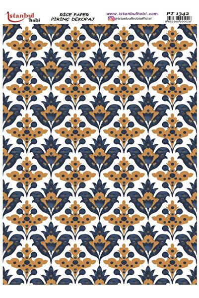İstanbul Hobi ورق ديكور نحاسي 30×42 سم PT-1342 بأنماط عرقية