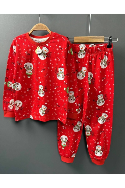 ARBİ kids Set de pijamale de Crăciun unisex, cu modele completă