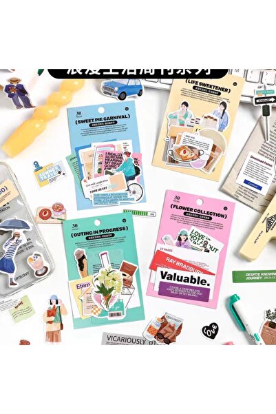 İthal E4-Fırsat set de autocolante cu 30 de bucăți - Număr: 4