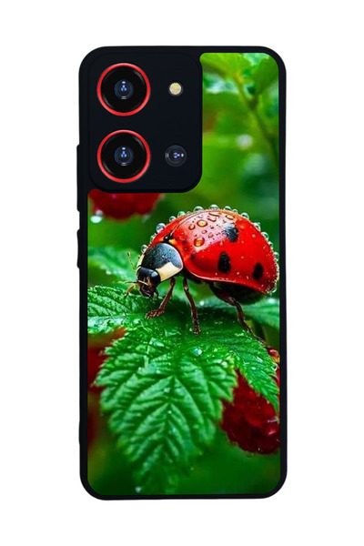 Reeder S19 Max Pro S 108 Mp Compatible Printed, Matte Black, Soft Silicone, Protective, Shock Absorbing Cover, Case