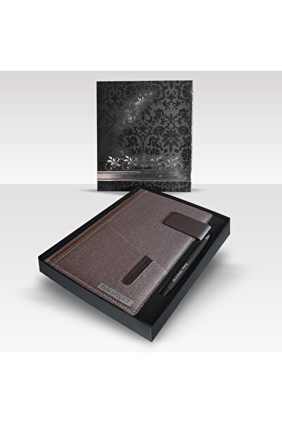 promosyon denizi Kişiye Özel Kutulu 2026 Tarihli Mıknatıs Kilitli Antrasit Gü...