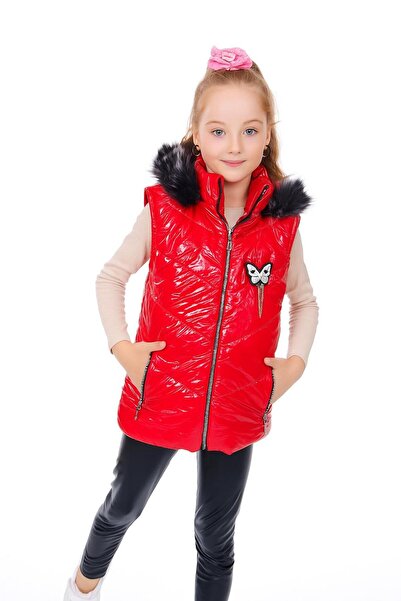 Kamex Зимно пухено яке за момичета с бродерия