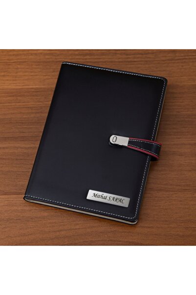 promosyon denizi İSME ÖZEL SİYAH ORGANİZER AJANDA 2026 TARİHLİ AJANDA - KALEM...