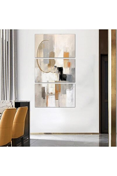 Generic لوحه جداريه مودرن فن تجريدي - 24049 - مقسمه ثلاثة قطع