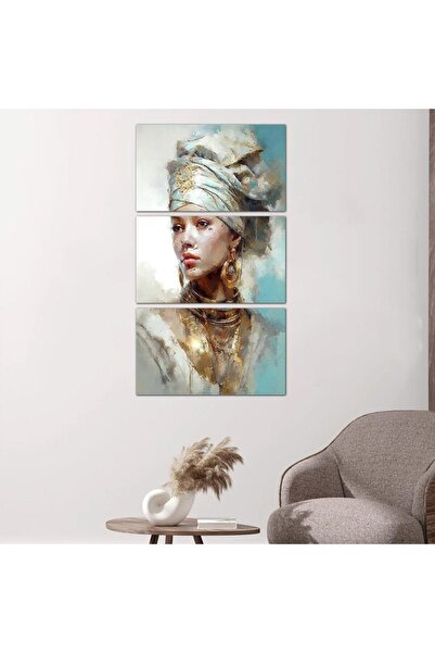 Generic لوحه جداريه رسمة إمرأّه - ٢٤١٦٤ - مقسمه ثلاثة قطع