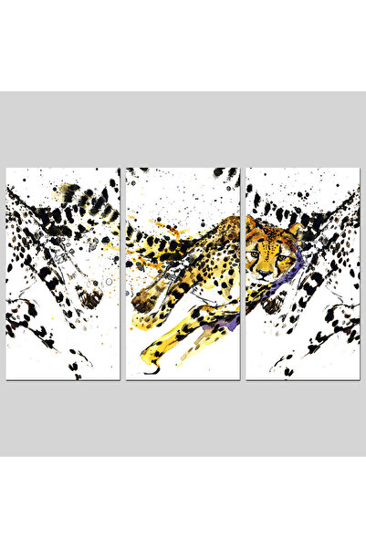 Generic لوحه جداريه - فهد - 1556 - مقسمه ثلاثة قطع