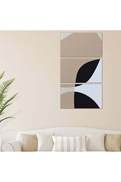 Generic لوحه جداريه مودرن فن تجريدي - 24117 - مقسمه ثلاثة قطع