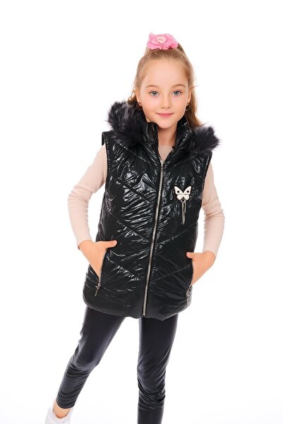 Kamex Зимно пухено яке за момичета с бродерия