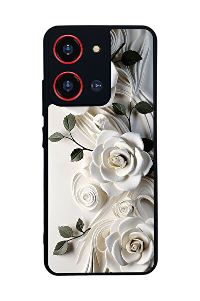 Reeder S19 Max Pro S 108 Mp Compatible Printed, Matte Black, Soft Silicone, Protective, Shock Absorbing Cover, Case