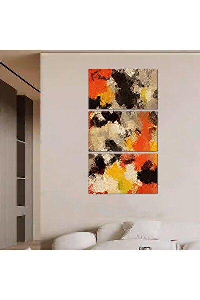 Generic لوحه جداريه مودرن فن تجريدي - 24034 - مقسمه ثلاثة قطع