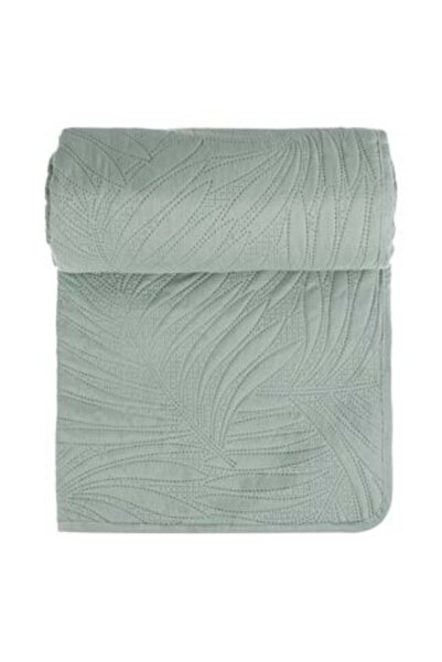 OEM Double-Faced Mint Green Bedspread with Embossed Leaves 220 x 240 cm