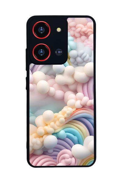 Reeder S19 Max Pro S 108 Mp Compatible Printed, Matte Black, Soft Silicone, Protective, Shock Absorbing Cover, Case