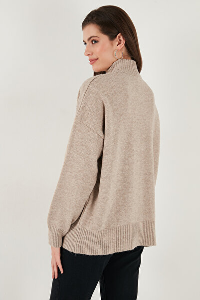 Lela Oversize Fit Turtleneck Soft Textured 2-Pack Knitwear Sweater Sweater 680Kz00469S2