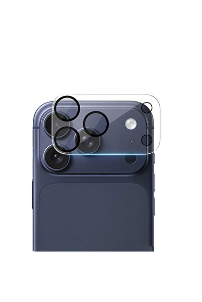 CaseArt Apple iPhone 17 ProMax ile Uyumlu Kamera Lensi Şeffaf Koruma Camı