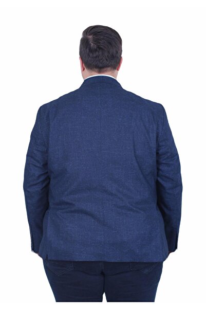 Genel Markalar Erkek Büyük Beden 6 Drop Blazer Gio Ceket 500604 LACIVERT