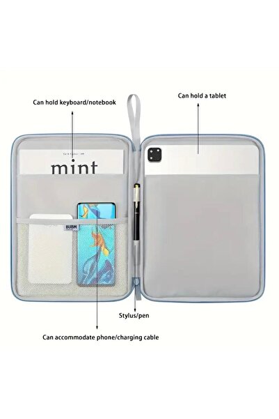 zyc Міцний захисний чохол для планшетів і ноутбуків з роздільними відділеннями Портативна сумка