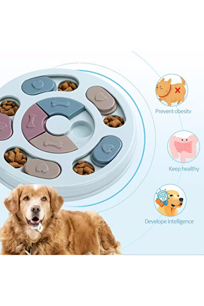 Silvanature Köpekler İçin Zeka Geliştirici Yavaş Yemek Kabı – İnteraktif Mama Bulmaca Oyuncağı