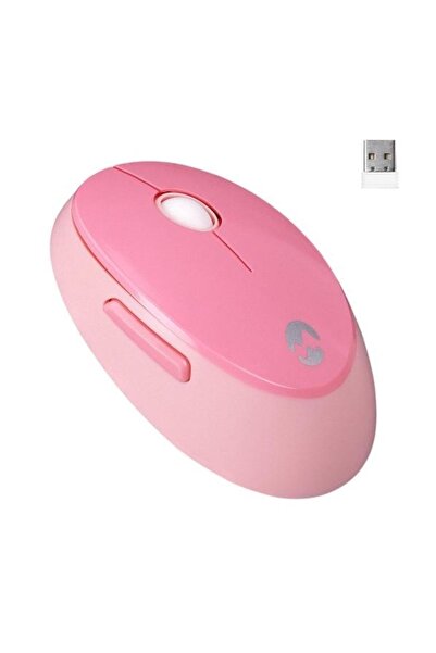Everest Klavye Mouse Seti Pembe Round Km-6282 Renkli Daktilo Yuvarlak Tuşlu Pembe Kablosuz Q Multimedia