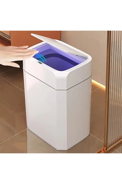 Hill Homes Sensörlü Çöp Kovası 18 L – Temassız Kızılötesi Kapak + Hijyenik Ot...