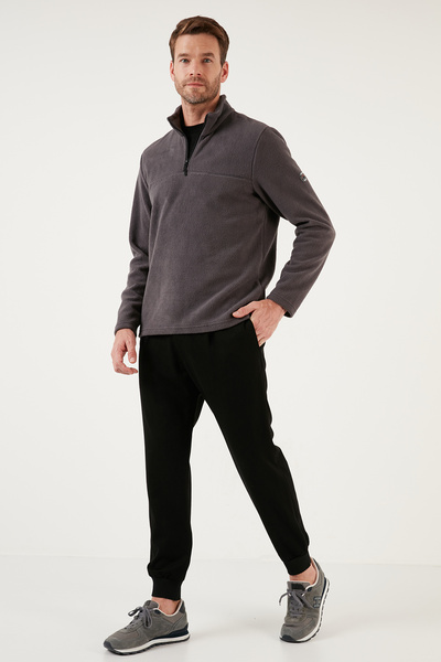 Buratti Slim Fit Half Zip Soft Textured Ribbed 2-Pack Fleece Men's Polar 59060011S2