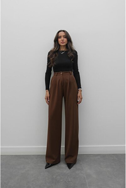 Havoş Brown Oscar Palazzo Pants
