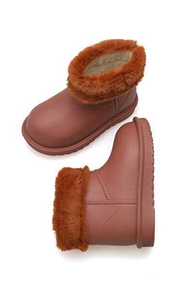 lina step Su Geçirmez İçi Kürklü Sıcak Tutar Ortopedik Hafif Çocuk Günlük Bot