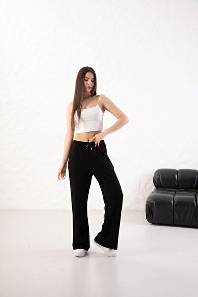 YusGos Women's Soft Textured Modal Fabric Wide Leg Palazzo Pants