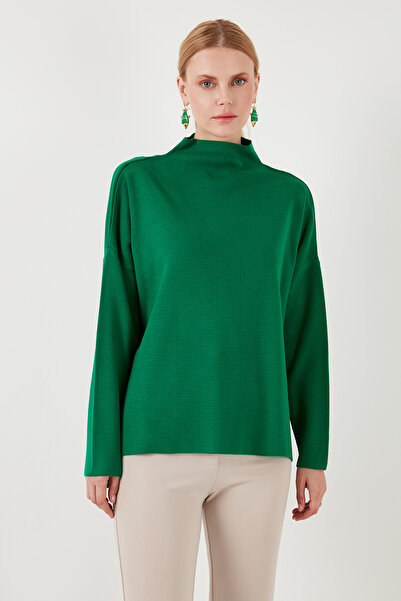 Lela Βαμβακερό πλεκτό πουλόβερ με ψηλό γιακά στην πλάτη, 2 συσκευασίες ΠΛΕΚΤΟ ΠΟΥΛΟΒΕΡ 4615002S2