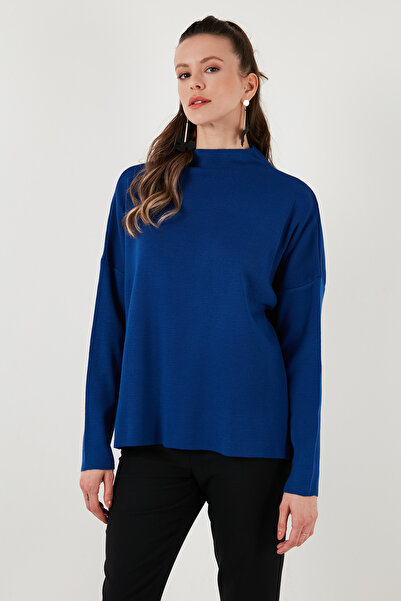 Lela Βαμβακερό πλεκτό πουλόβερ με ψηλό γιακά στην πλάτη, 2 συσκευασίες ΠΛΕΚΤΟ ΠΟΥΛΟΒΕΡ 4615002S2