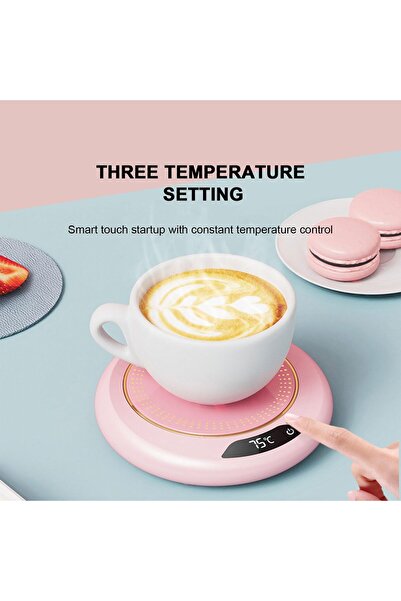 LBMT Electric Coffee Cup Warmer with 3 Temperature Settings, Smart Coffee Warmer for Office Keeps Coffee,
