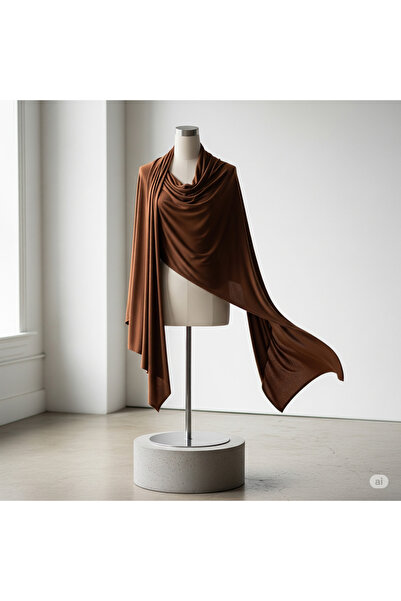 karanfil TESETTÜR KADIN TABA RENGİ PENYE ŞAL