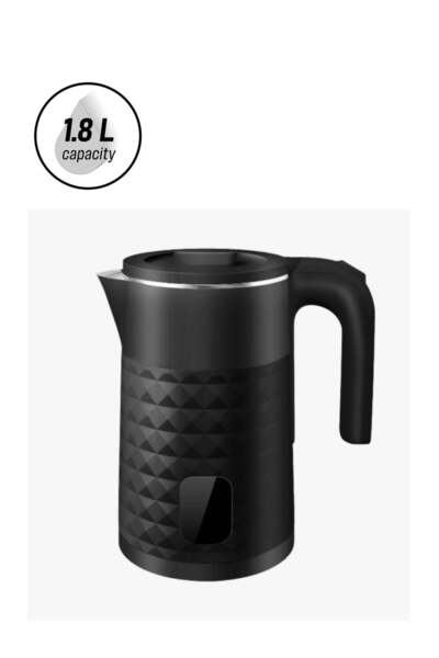 GVC Pro Kettle, 1.8 Liters, Diamond Plastic, Black - GVCKT-3830H