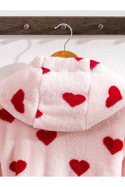 LC Waikiki Sparkling Choices from Shining Store |   Heart Printed Women's Bathrobe