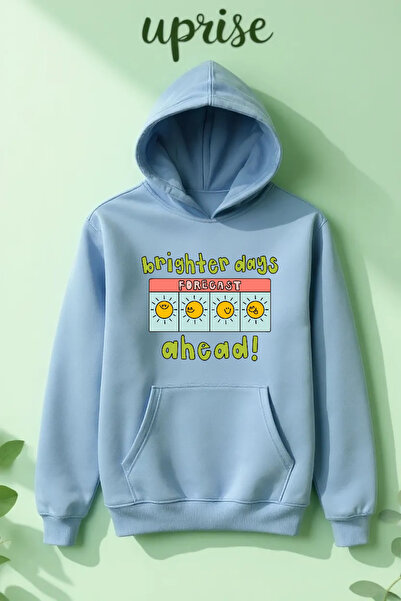 Vordevia Brighter Days cu imprimeu Hanorac din bumbac cu supradimensionat fire O supradimensionat