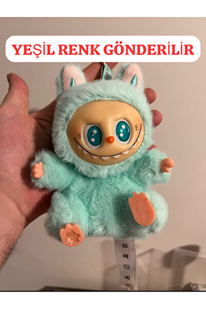 labubu sepeti YEŞİL RENK LABUBUOTURAN MODELHave A Seat Labubu Anahtarlık