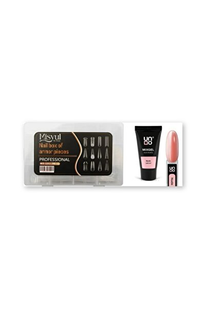 Anıl Gel Polish Uno Poly Gel Nude Led / Uv 30’G ; Protez Tırnak Yıps Üst Form Kalip 12 Farkli