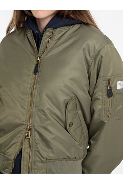 Guess Gj Bomber Women's Khaki Bomber Jacket W5Rl81Whaa2-G8Ev