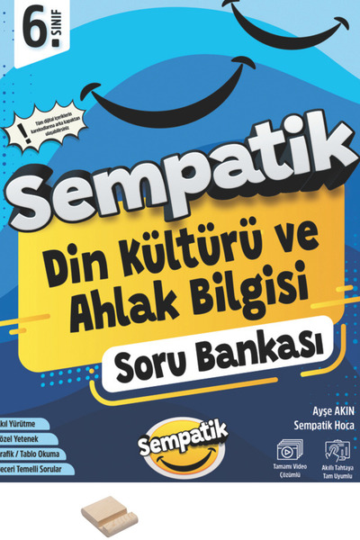 6. Sınıf Sempatik Din Kültürü Soru Bankası + Telefon Standı