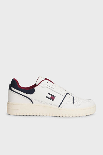 Tommy Jeans Deri Logolu Sneaker Ayakkabı Erkek AYAKKABI EM0EM01612 0GZ