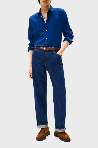 Tommy Hilfiger Pamuklu Slim Fit Klasik Yaka Uzun Kollu Gömlek Erkek GÖMLEK MW0MW40498 0GY