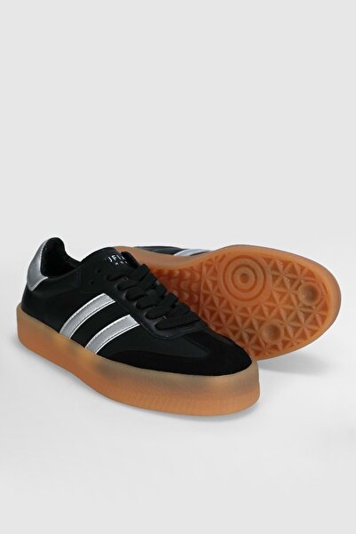 Lufian 122230030 Stella Leather Unisex Sneaker Shoes Black