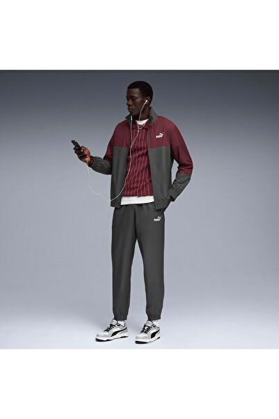 Puma Woven Colorblock Tracksuit 688173 Erkek Günlük Eşofman Takımı GRİ