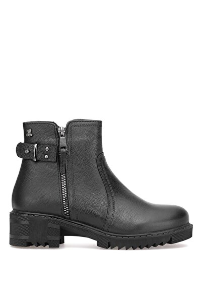 Venüs 1950807K Cizme clasice de damă din piele naturală, negre