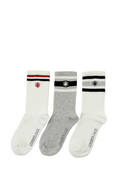 lumberjack WL NKS 3 LU SKT-W 5PR GRI MULTI Kadın Soket Çorap