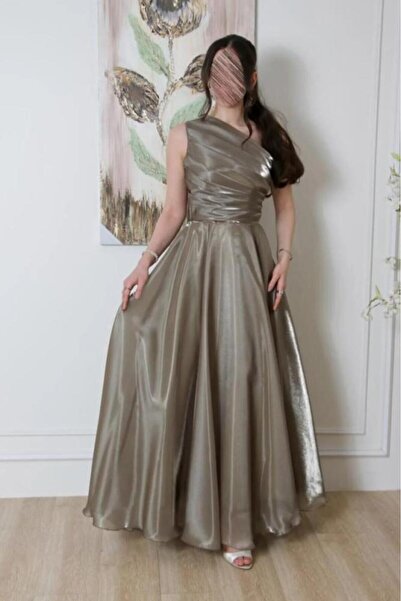 MEZON FASHION Double-clutch organza evening dress