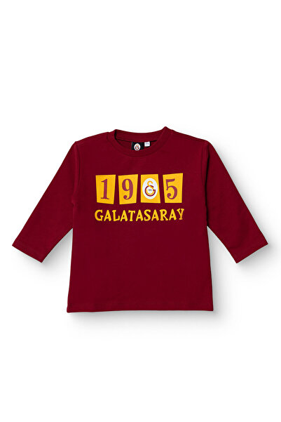 Galatasaray Unisex Sweatshirt İki İplik Bisiklet Yaka Uzun Kol