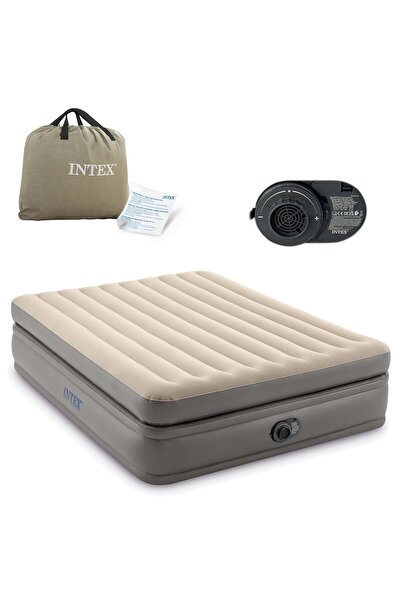 Other Materac dmuchany 203x152x51 cm z wbudowaną pompką elektryczną INTEX 64164ND