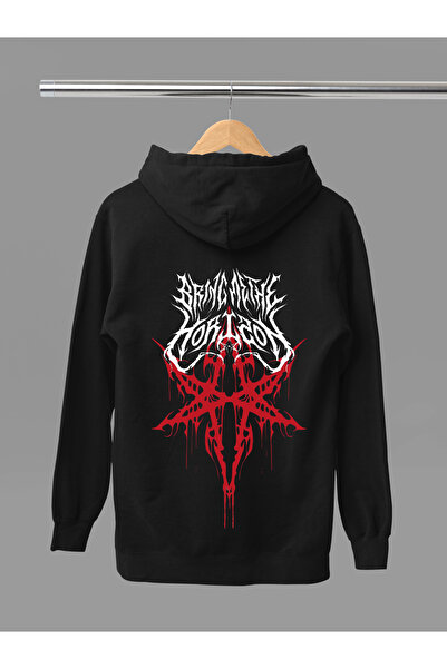 MAGORS BRING ME THE HORIZON Hanorac rock cu glugă, cu mânecă lungă, din bumba...